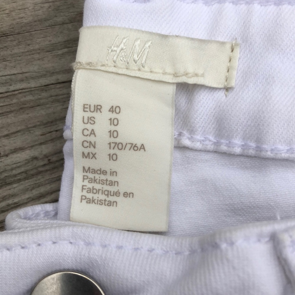 H&M white ankle zip jeans - Picture 10 of 11